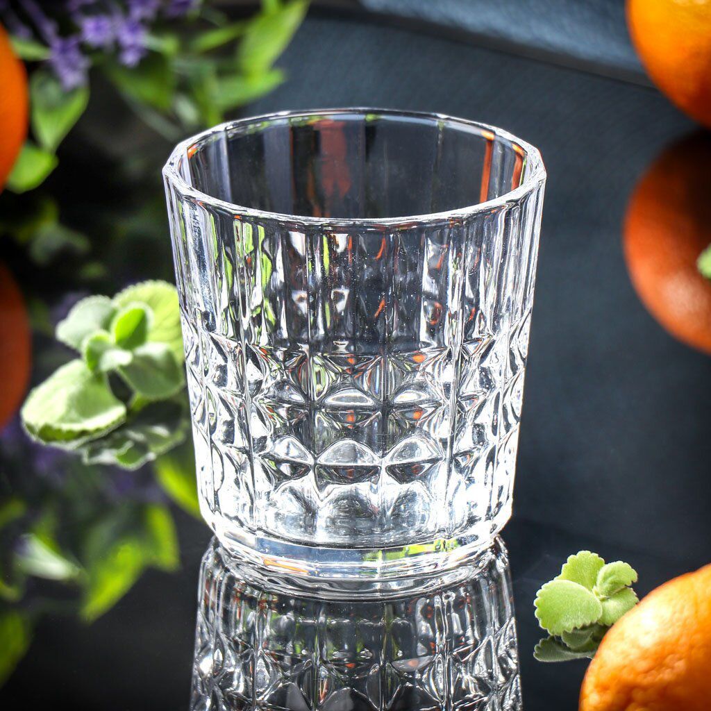 Set of 6 Crystal Clear Whiskey Glasses