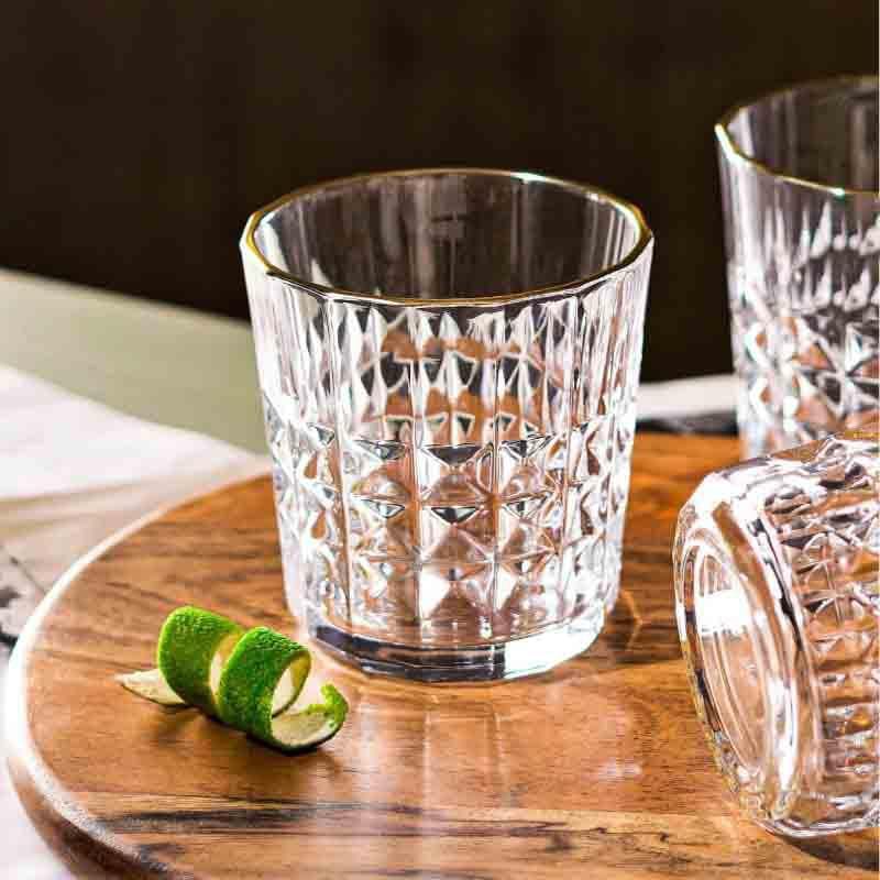 Set of 6 Crystal Clear Whiskey Glasses