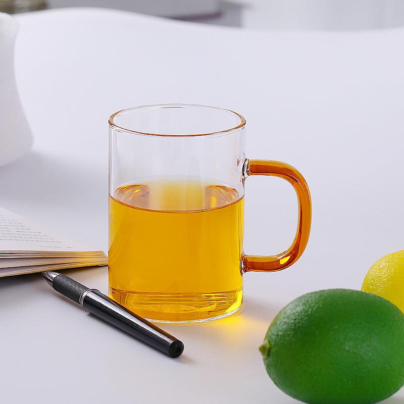 Transparent Jug Set with Wooden Tray and 6 Mug