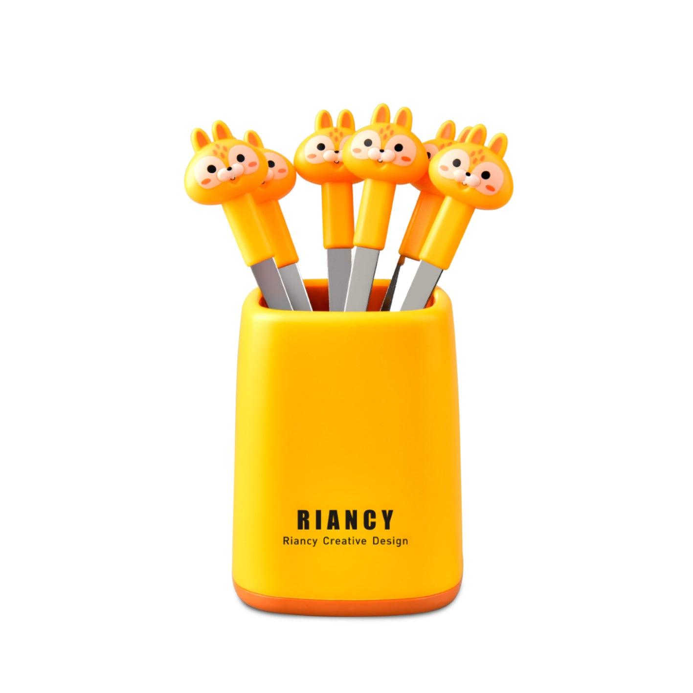 Cartoon Squirrel Fruit Fork - Amora Crockery