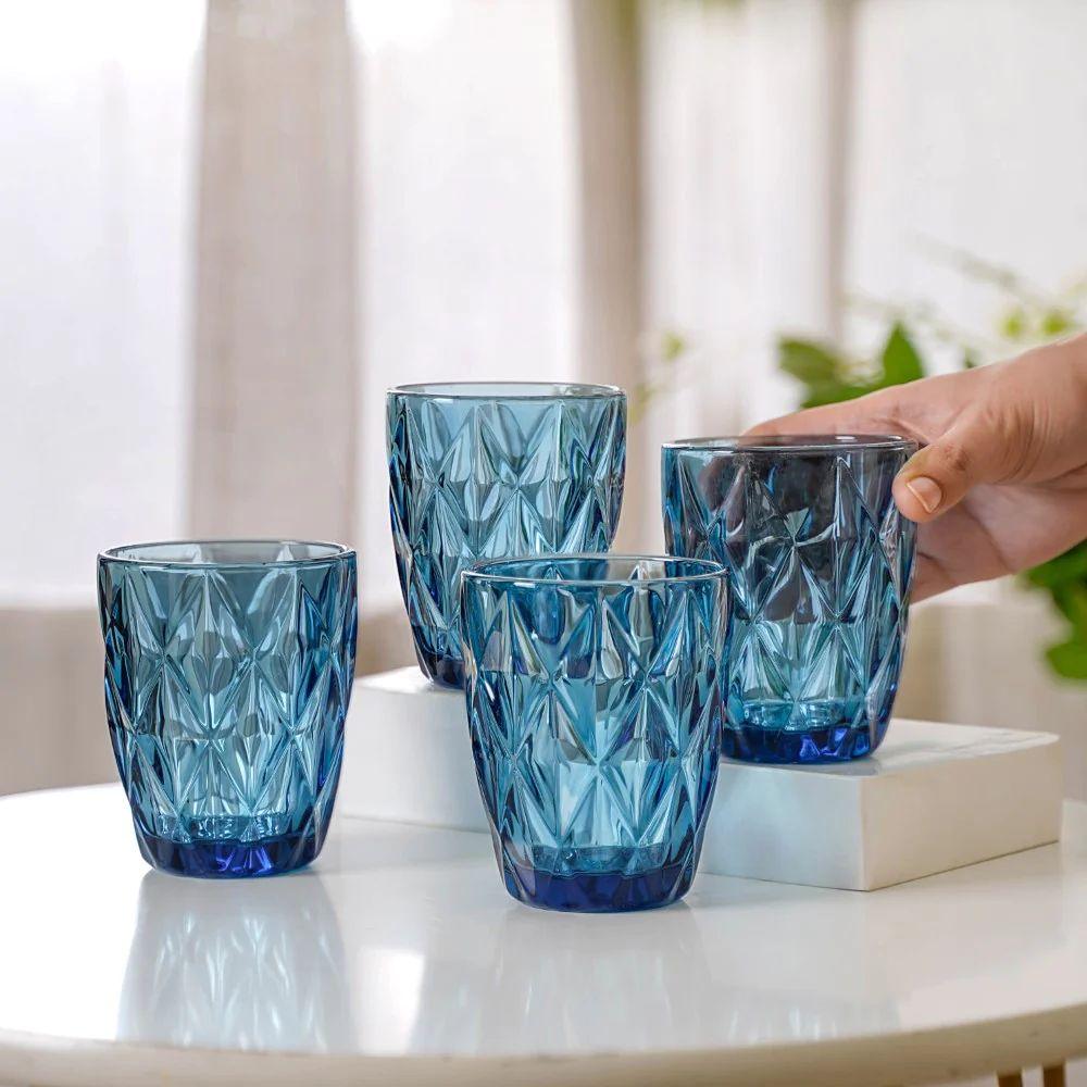 Grace Deval Blue Tumbler 280ML Set of 6 - Amora Crockery