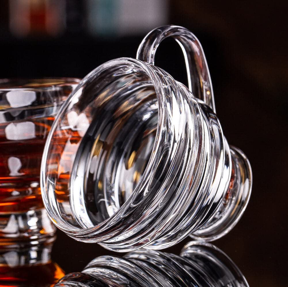 Spiral Glass Tea Cup set 200 ml