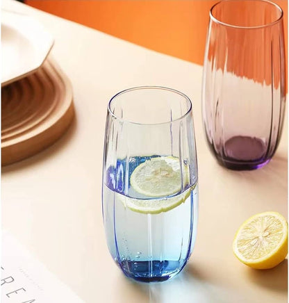 Blue Color Water and Juice Glasses