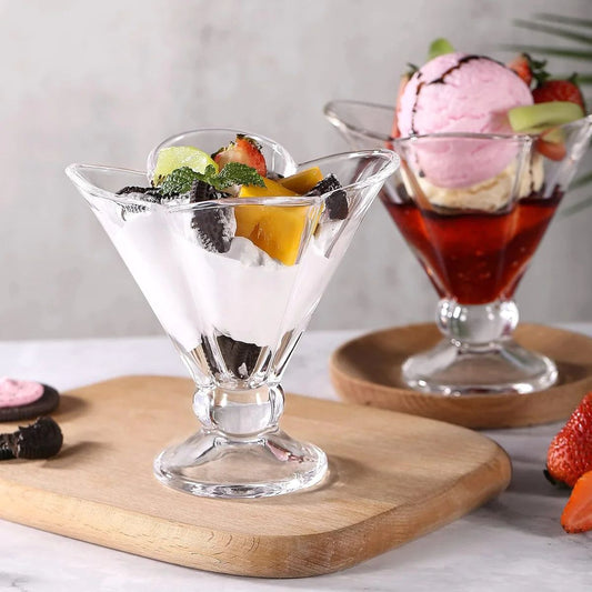 Transparent Ice Cream and Dessert Bowl - Set of 3