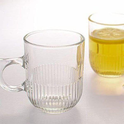 Half Ribbed Tea and Coffee Cup Set of 6