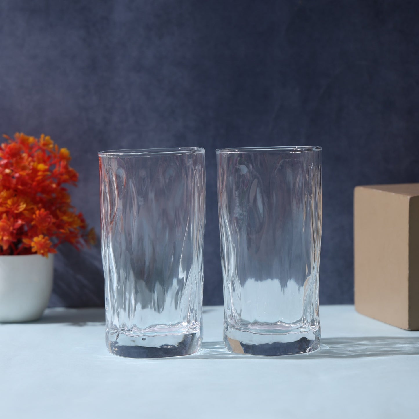 Zigzag Tall  Glass | Set of 6 | 415 ml