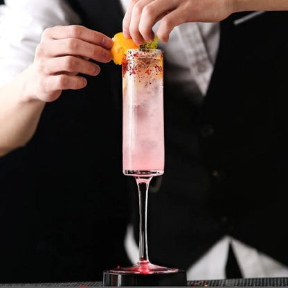 Set of 6 Stem Champagne Glasses 180 ml