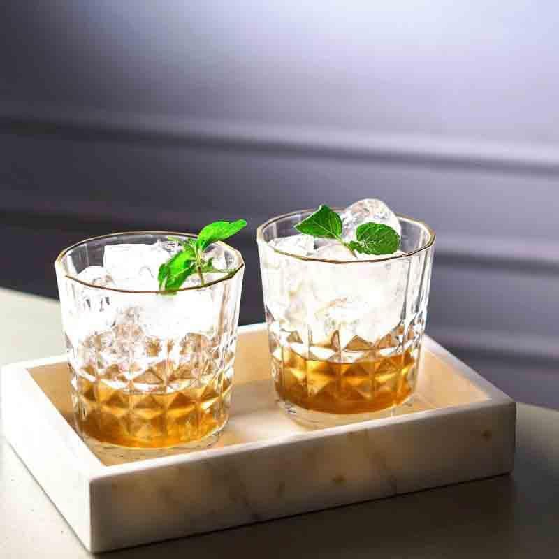 Set of 6 Crystal Clear Whiskey Glasses