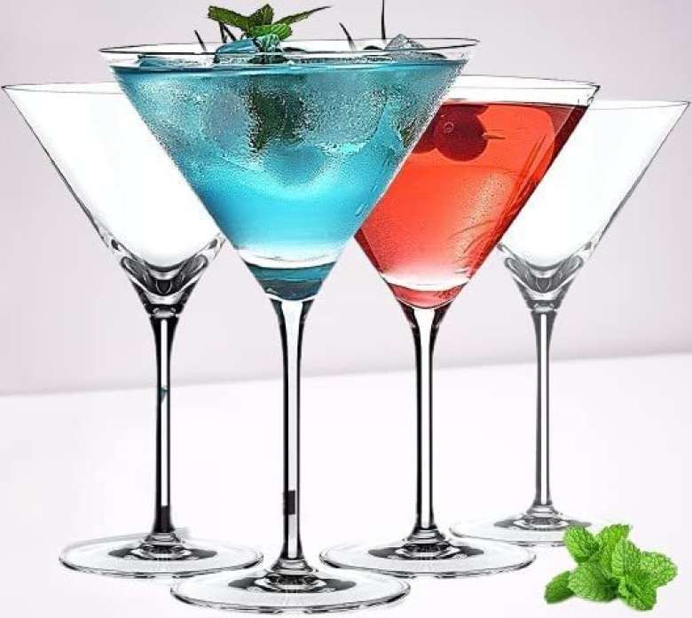 Martini Cocktail Stem Glasses Set of 6