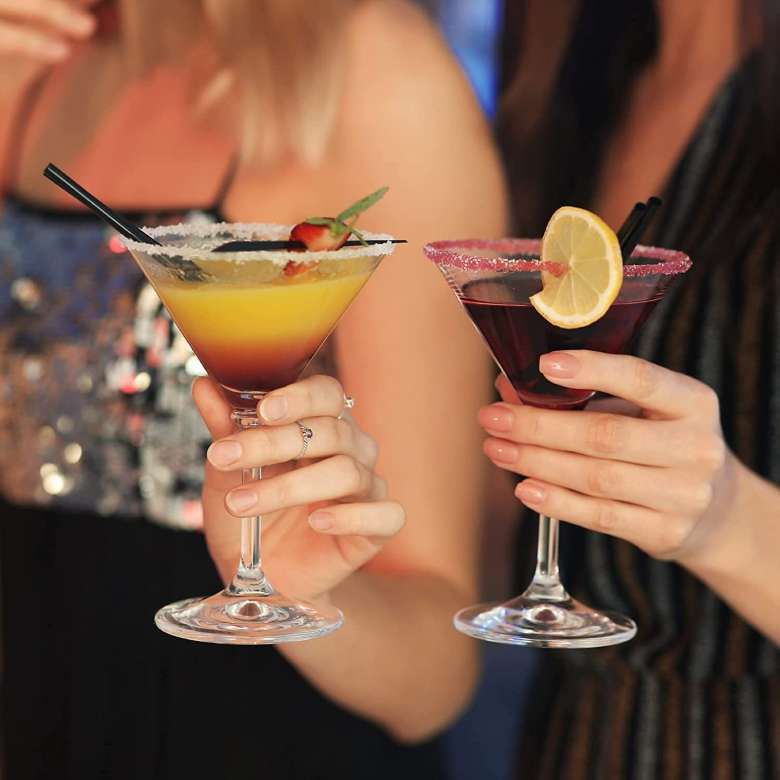 Martini Cocktail Stem Glasses Set of 6