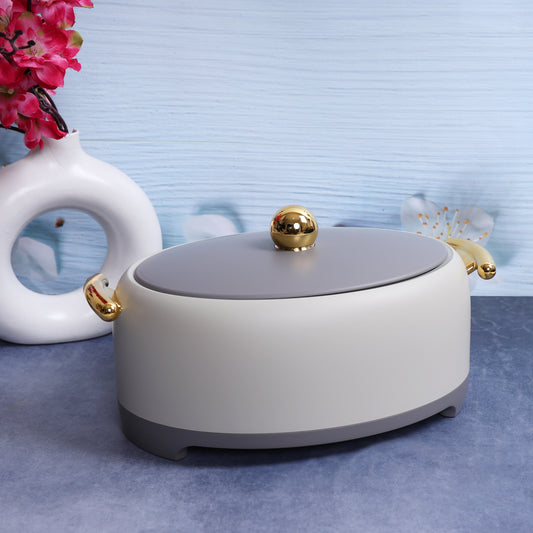Grey Color Insulated Hot Pot 3 Liter