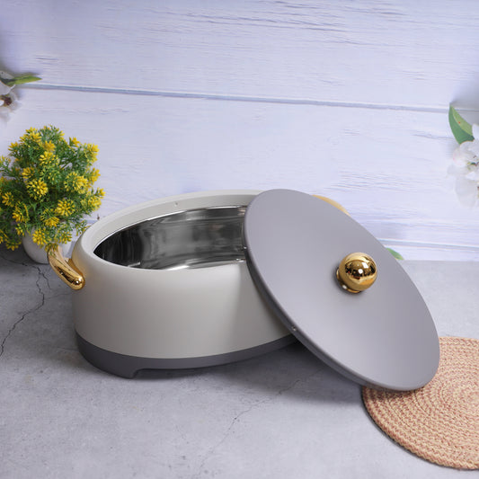 Grey Color Insulated Hot Pot 2.5 Liter