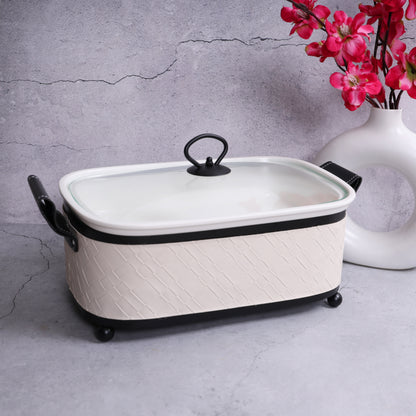 Rectangle Chafing Dish with Warmer Rack 1.6 Liter