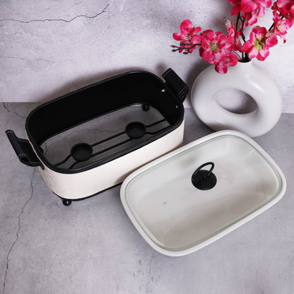 Rectangle Chafing Dish with Warmer Rack 1.6 Liter