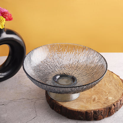 Classy Smokey grey Fruit Bowl for Dinning Table