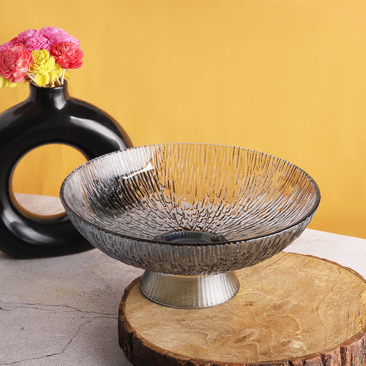 Classy Smokey grey Fruit Bowl for Dinning Table