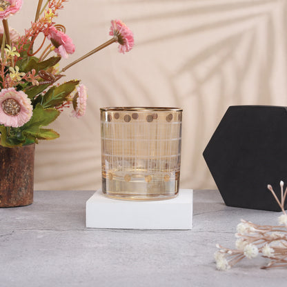 Turkish Short Whisky Glasses with mix of circles and lines