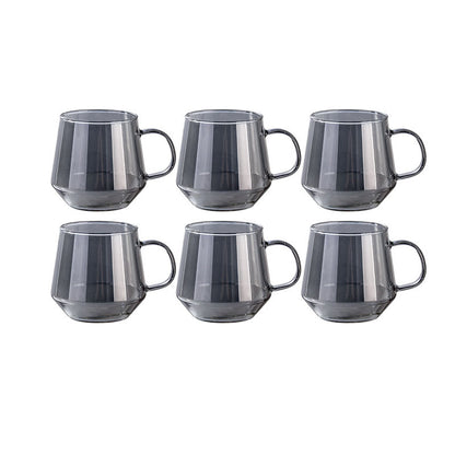 Smokey Grey Color Mug - Set of 6