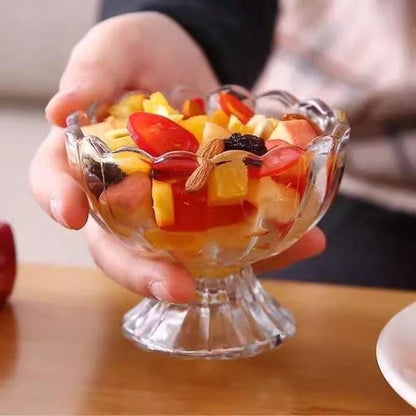 Set Of 6 Glass Ice Cream Dessert Bowl