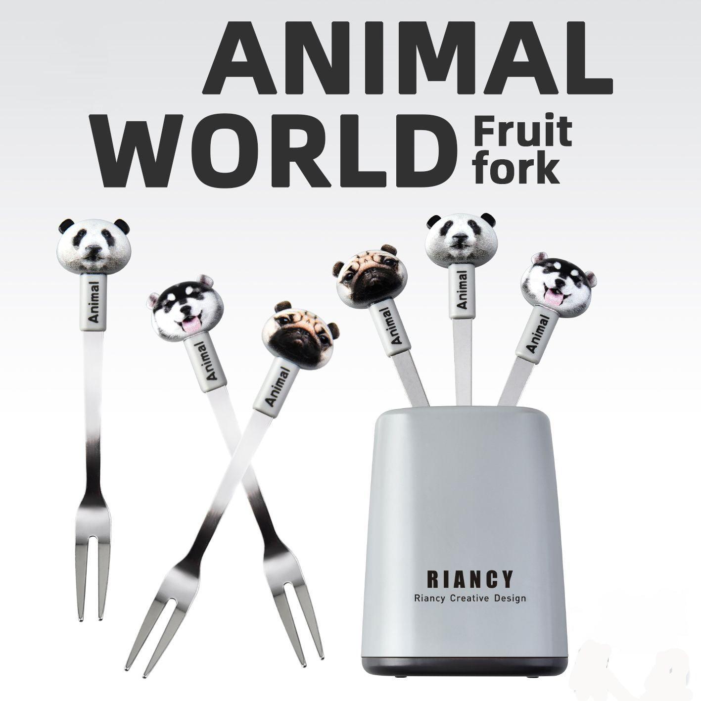 Animal World Fruit Fork - Amora Crockery