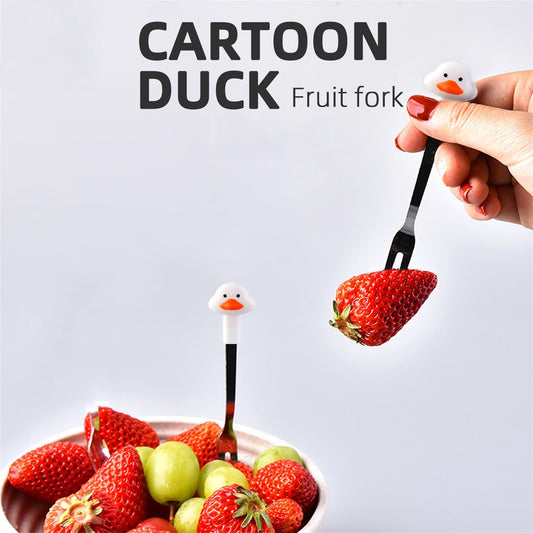 Cartoon Duck Fruit Fork - Amora Crockery