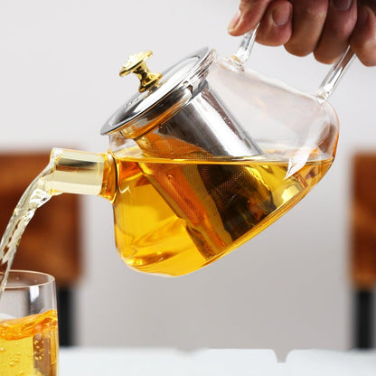 Glass Teapot With Infuser - Amora Crockery