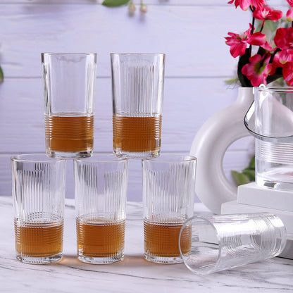 High Ball Glass Tumbler 315 ML (Set of 6) - Amora Crockery