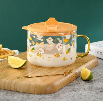 Maggie and Noodle Bowl Yellow Color 1.2 Liter - Amora Crockery