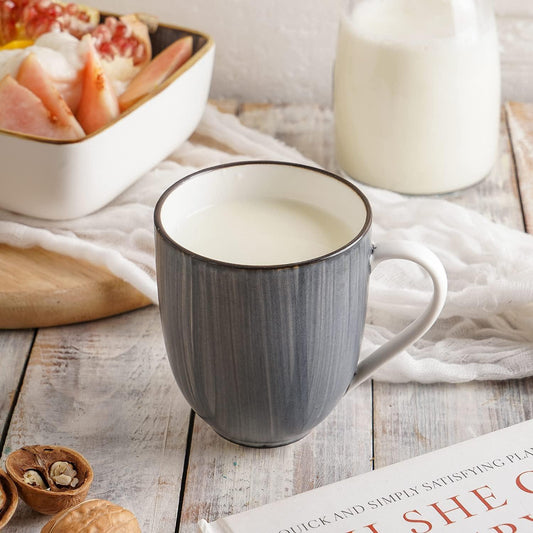 Smokey Hazel Ceramic Coffee Mug ( Set of 2 ) - Amora Crockery