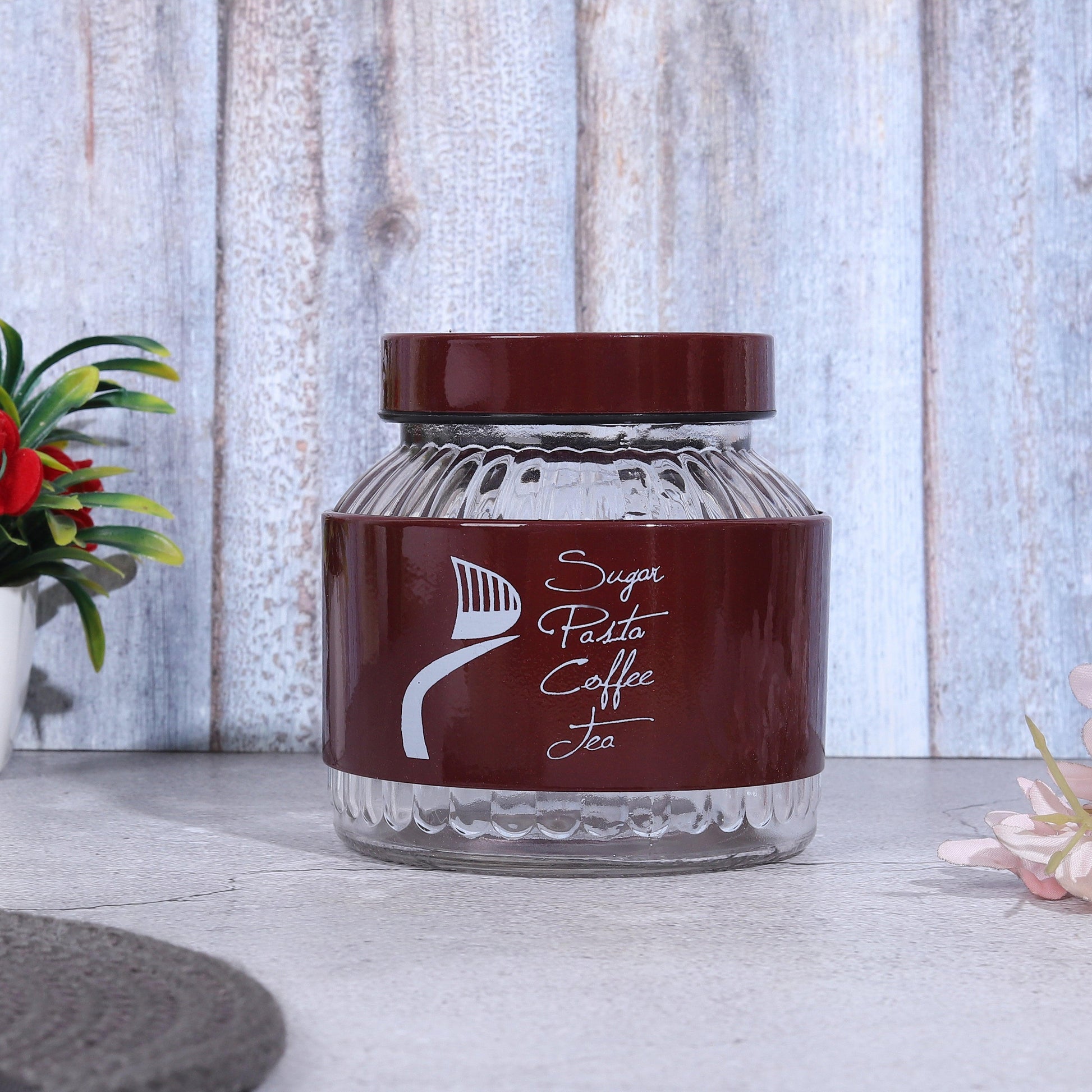 Trio Storage Jars For Sugar Tea and Coffee - Amora Crockery