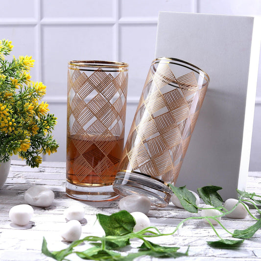 Tumbler karo in Rhombus Print *Limited Edition* (Set of 6) - Amora Crockery