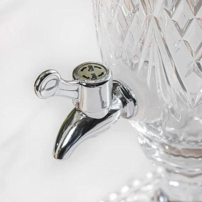 Vintage Textured Glass Water Dispenser - Amora Crockery